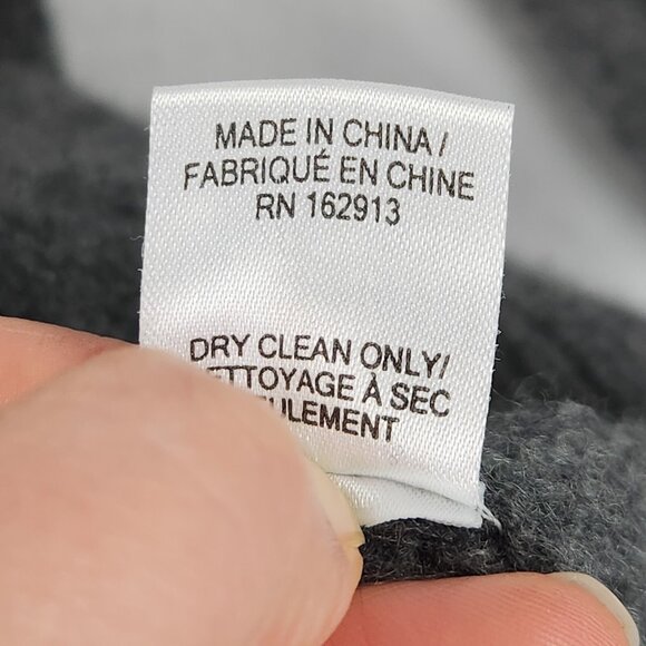 Michelle Smith Sweater Womens Medium Gray Stacey Cable Knit Cashmere Turtle Neck - Picture 8 of 11